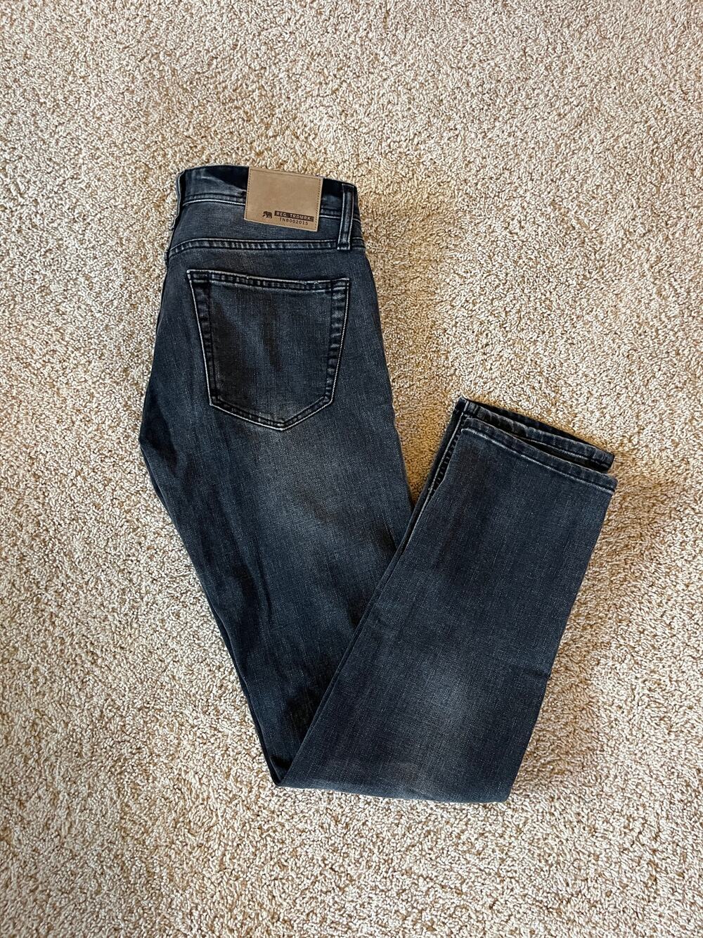 Men's TNB The Normal Brand Black Acid Wash Slim Jeans